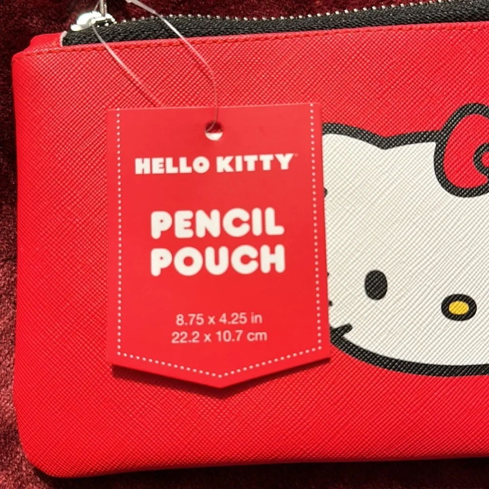NWT Hello Kitty Zipper Pencil Pouch